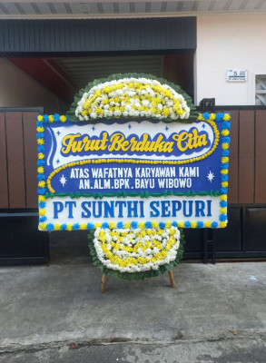 Papan Bunga Duka di Singkawang Tengah